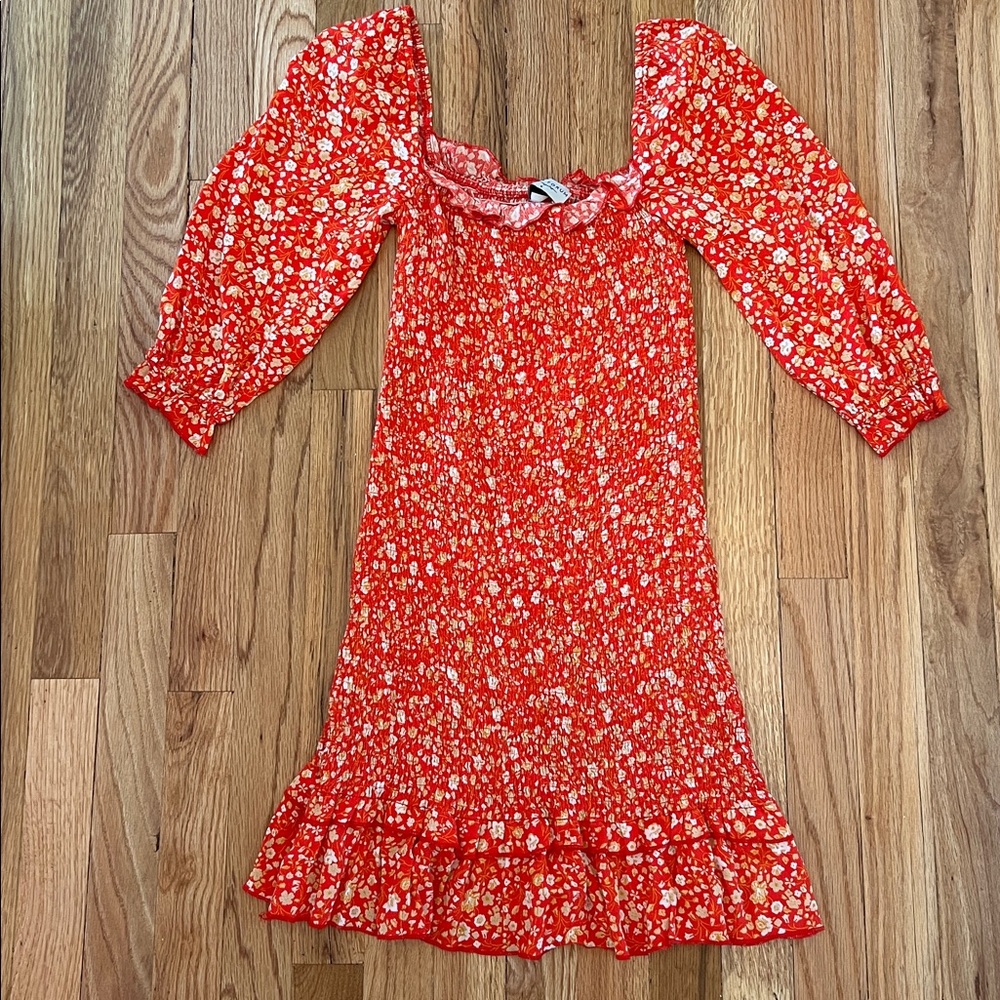 Dress Forum Red Floral Mini Dress